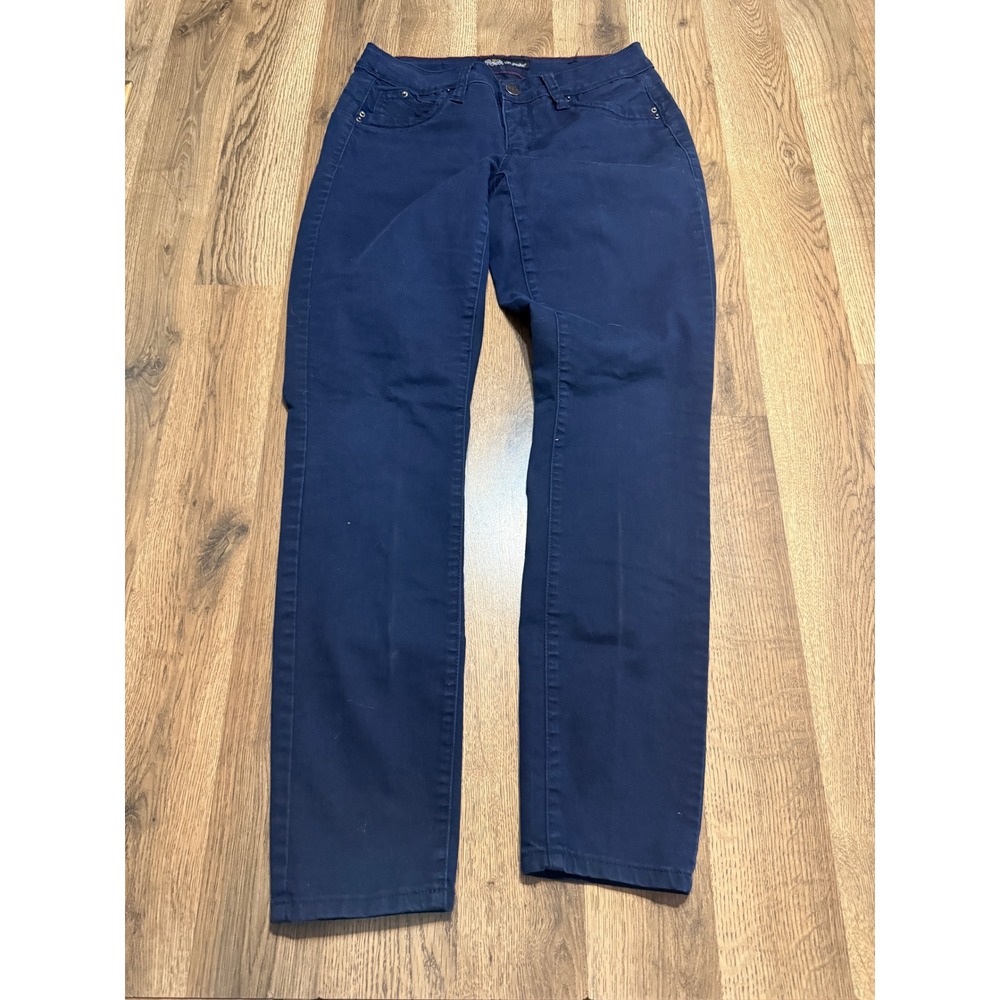Royalty For Me Pants Womens Size 6 Navy Blue Skinny WannaBettaButt